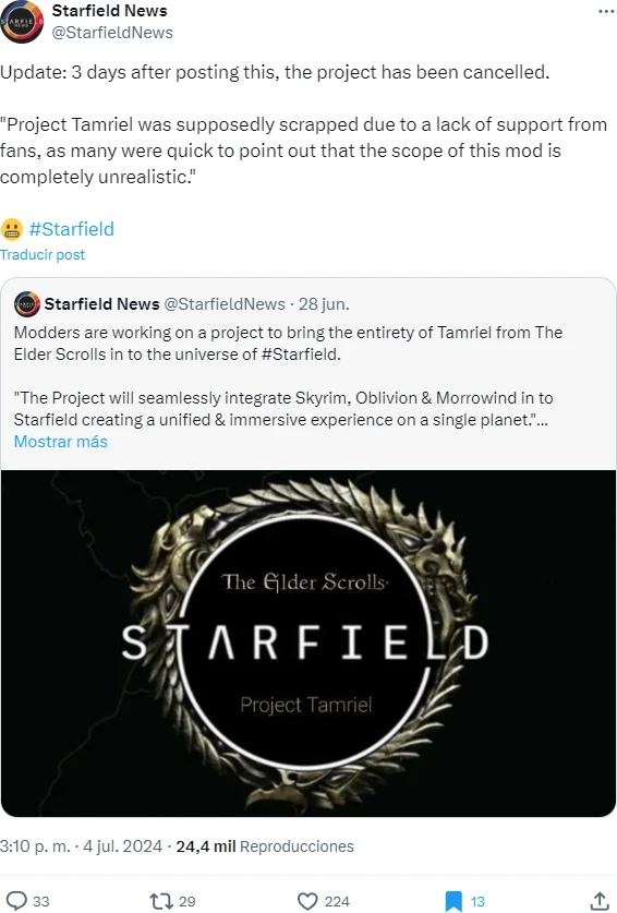 Tweet de @StarfieldNews