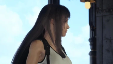 Tifa, de Final Fantasy 7 Rebirth, con alopecia en PlayStation 5 Pro